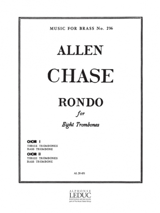 RONDO FOR 8 TROMBONES MUSIC FOR BRASS 236     SCORE+PARTS