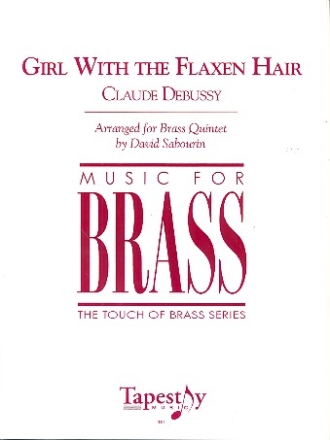 Girl with the flaxen Hair for 2 trumpets, horn, trombone and tuba score and parts