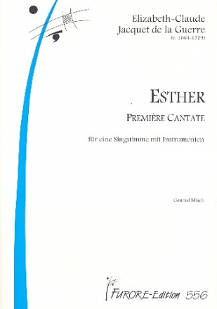 Esther premire cantate fr eine Singstimme mit Instrumenten (fr)