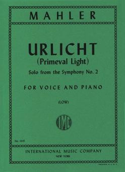 Urlicht (primeval light) from Symphony no.2 for voice and piano SYMPHONY no.2