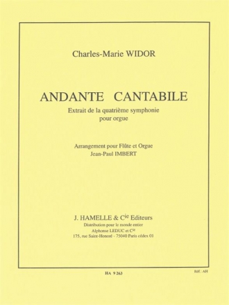 Andante cantabile de la symphonie no.4 pour flte et orgue