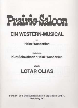 Prairie-Saloon Western-Musical Album fr Gesang und klavier