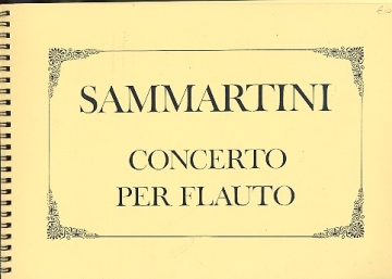 Concerto fa maggiore per flauto partitura,      Faksimile