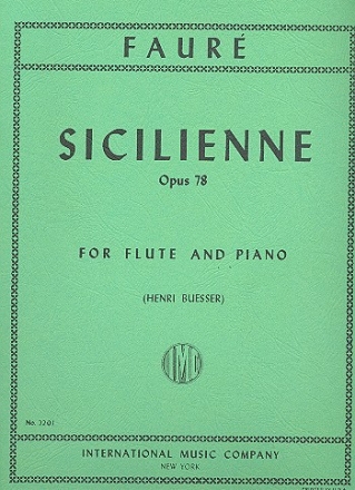 Sicilienne op.78 for flute and piano