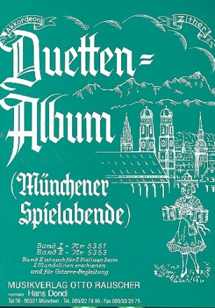 Duetten-Album Band 1  fr 2 Zithern oder Akkordeons