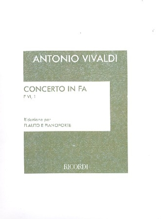 Concerto fa maggiore F.6,1 per flauto e pianoforte