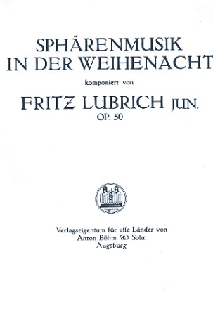 Sphrenmusik in der Weihenacht op.50  fr Orgel