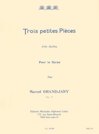 3 petites pices trs faciles op.7 pour harpe