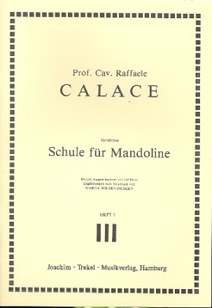 Berhmte Schule fr Mandoline, Band 3