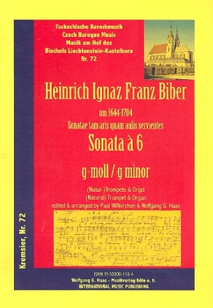 Sonate g-Moll Nr.10 fr (Natur-) trompete Ooboe) und Orgel (Klavier)