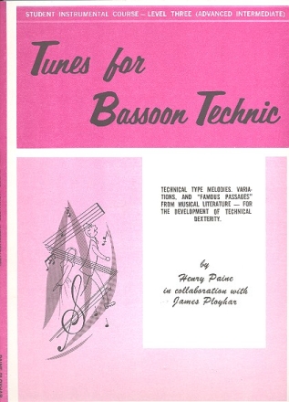 Tunes for bassoon Technic level 3 (advanced - intermediate)