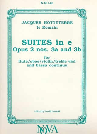 Suites e minor op.2 nos.3a+b for flute (oboe/violin/treble viol) and bc