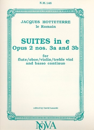 Suites e minor op.2 nos.3a+b for flute (oboe/violin/treble viol) and bc