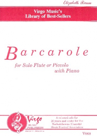 Barcarole for flute (piccolo) and piano