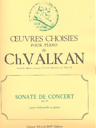 Sonate de concert op.47 pour violoncelle et piano