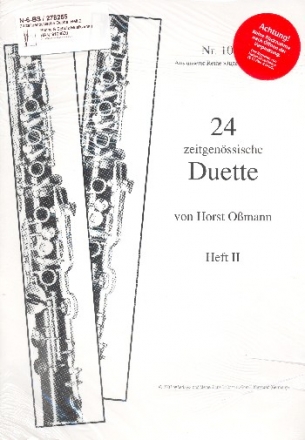 24 zeitgenssische Duette Band 2 fr 2 Klarinetten