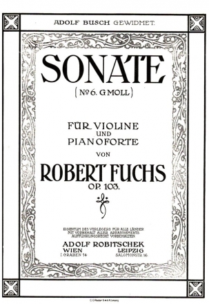 Sonate g-moll nr.6 op.103 fr Voline und Klavier