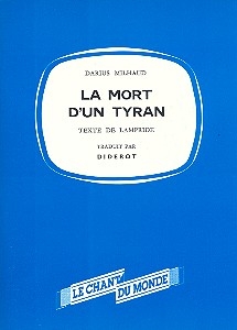 La mort d'un tyran fr gem Chor und Orchester, Studienpartitur