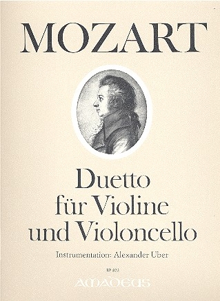 Duetto KV475 und KV457 fr Violine und Violoncello Stimmen