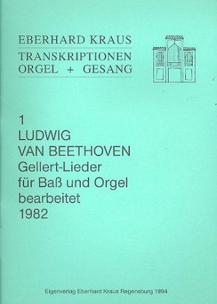 Gellert-Lieder fr Ba und Orgel (dt)