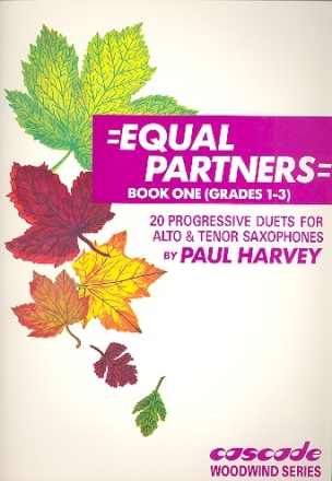 Equal Partners vol.1 grades 1-3 20 progressive duets for saxophones (a/t),  score