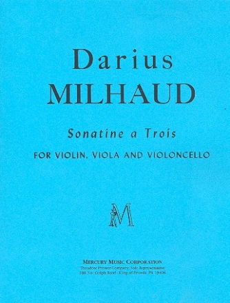 Sonatine  3 for violin, viola and violoncello score and parts