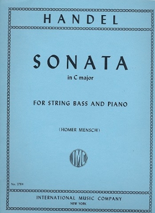 Sonata C major for string bass and piano