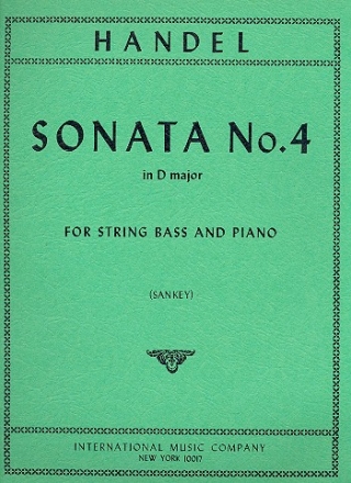 Sonata D major no.4 for string bass and piano