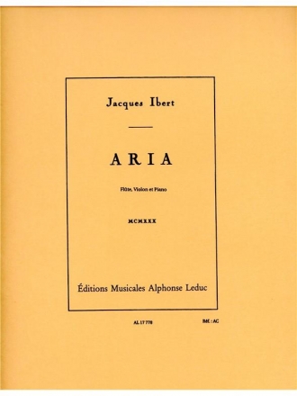 Aria pour flûte, violon et piano parties