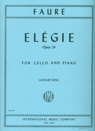 Elegie op.24 for cello and piano