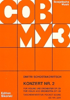 Konzert Nr.2 op.129 fr Violine und Orchester Studienpartitur