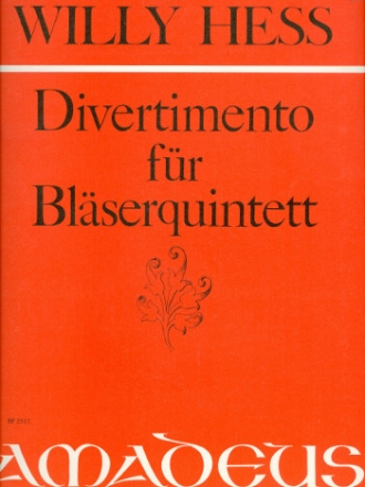 Divertimento op.51 fr Flte, Oboe, Klarinette, Horn und Fagott Stimmen