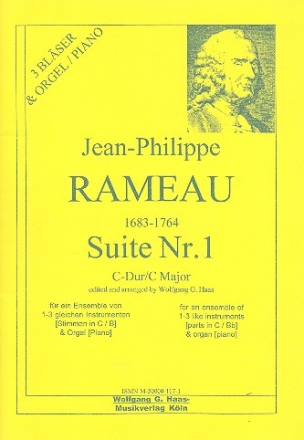 Suite C-Dur Nr.1 fr 1-3 gleiche Instrumente (Trompete, Horn) und Orgel (Piano)