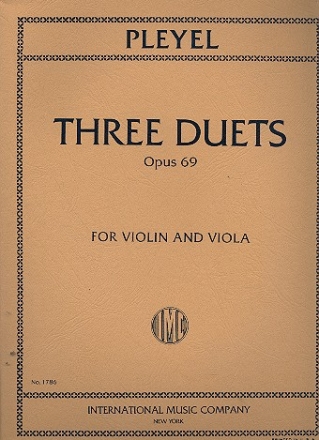 3 Duets op.69 for violin and viola