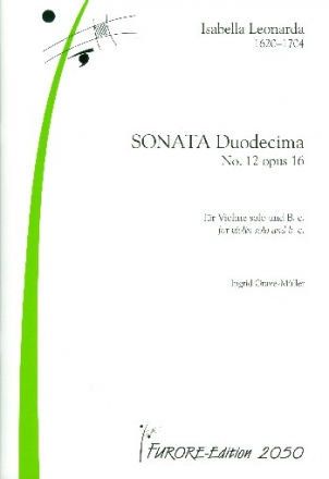 Sonata duodecima op.16 fr Violine und Bc