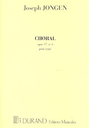 Choral op.37,4 pour orgue