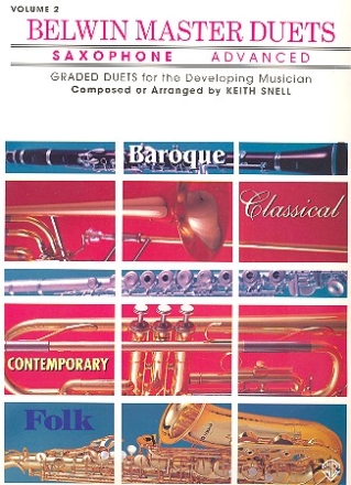 Belwin Master Duets vol.2 - adavanced for 2 saxophones