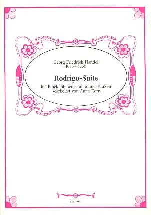 Rodrigo-Suite für 4 Blockflöten (SATB) und Pauke Partitur und Stimmen