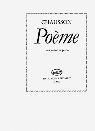 POEME FUER VIOLINE UND KLAVIER