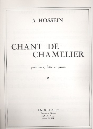 Chant de Chamelier pour voix, flte et piano