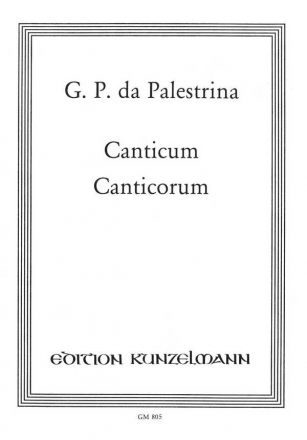 Canticum Canticorum  fr gem Chor (SATTB) Partitur