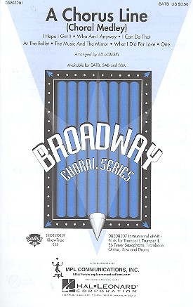 A Chorus Line Medley  for mixed chorus and piano score