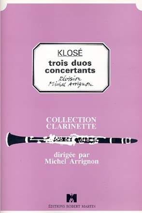 3 Duos concertants pour 2 clarinettes