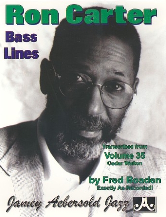 Ron Carter Bass Lines - transcribed from Cedar Walton (vol.35) for double bass