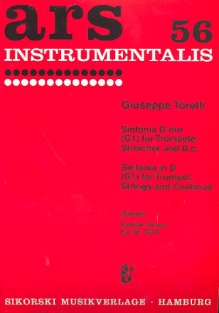 Sinfonie D-Dur fr Trompete, Streicher und Bc Partitur