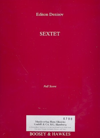 Sextet for flute, oboe, clarinet and string trio score