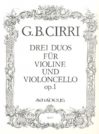 3 Duos op.1 fr Violine und Violoncello