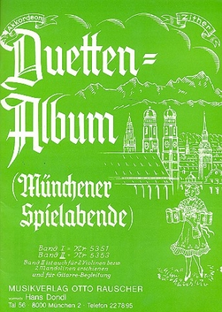 Duetten-Album Band 2  fr 2 Zithern oder Akkordeons