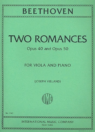 2 Romances op.40 and op.50 for viola and piano
