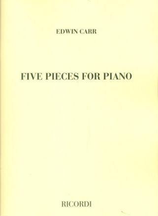 5  Pieces for piano